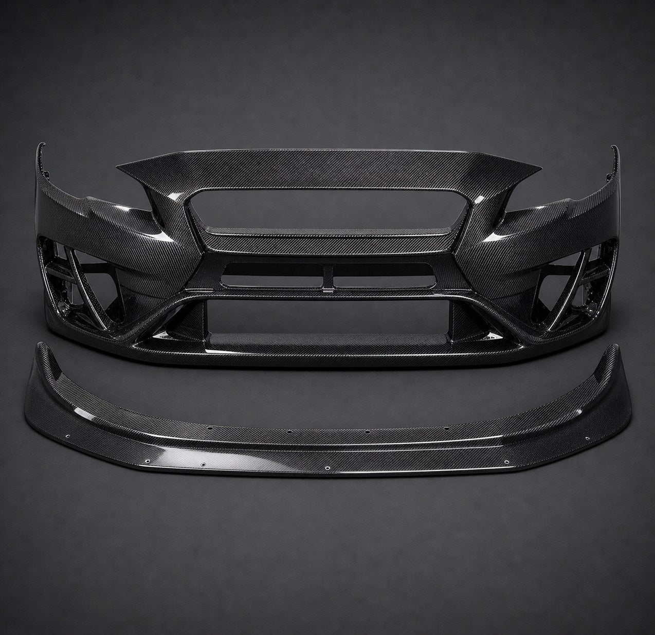 2015-2021 Subaru Impreza WRX/STI Carbon Fiber Front Bumper - Hero product
