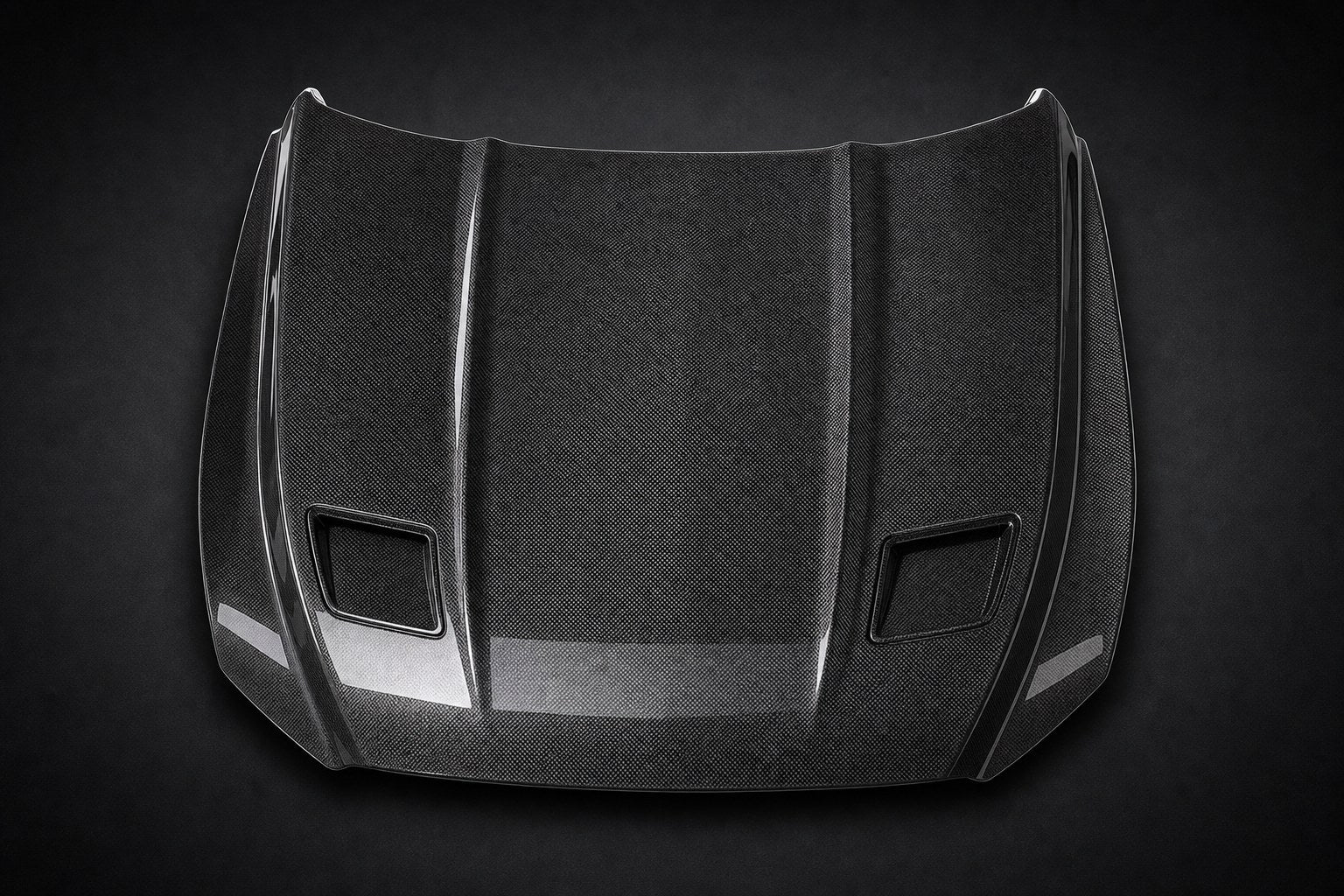2015-2017 Ford Mustang S550 GT Style Carbon Fiber Hood - Hero product