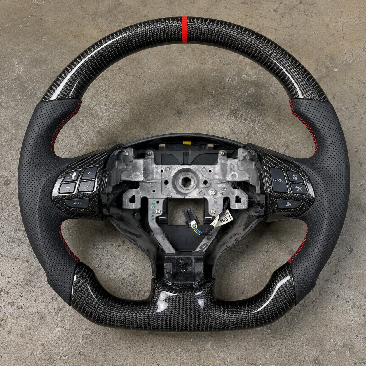 2008-2012 Mitsubishi Lancer Evolution X Sport Forged Carbon Fiber Steering Wheel