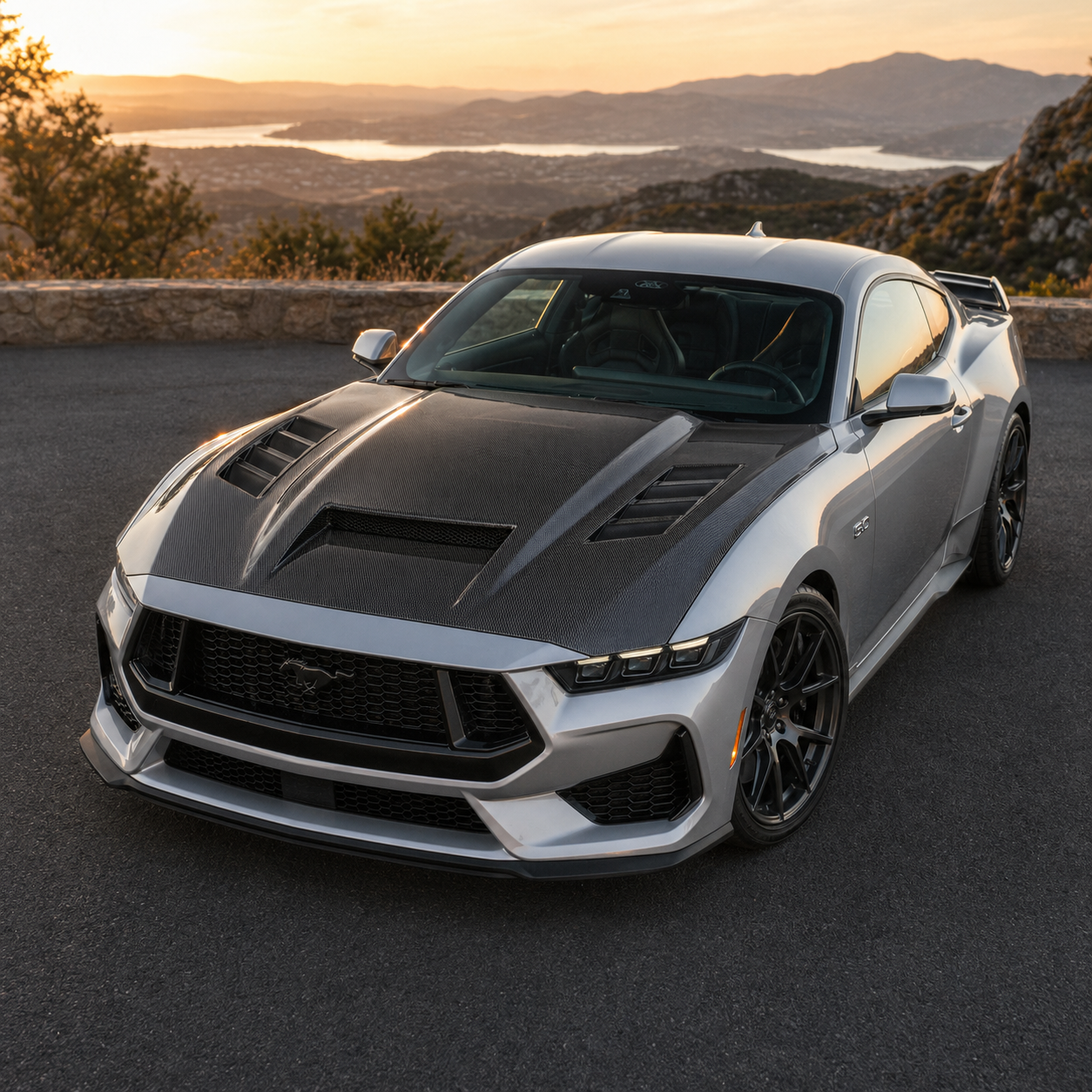 2024-2025 Mustang S650 Carbon Fiber Hood