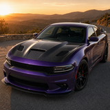 2015-2023 Dodge Charger LD SRT Style Carbon Fiber Hood - Hero product