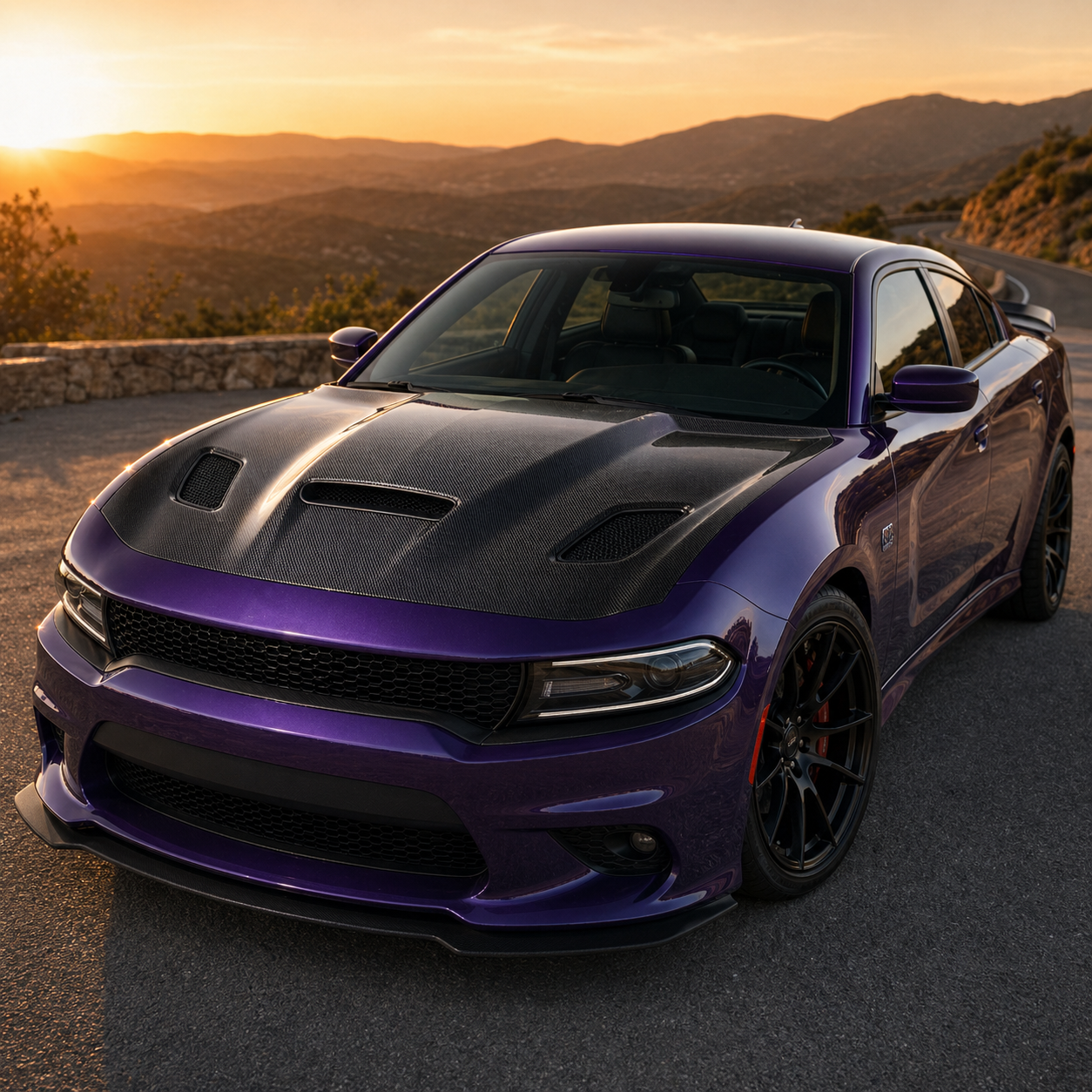 2015-2023 Dodge Charger Carbon Fiber Hood