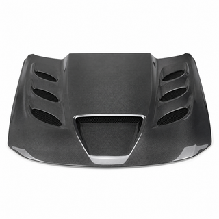 2015-2023 Dodge Charger LD Widebody Style Carbon Fiber Hood - Alternate angle