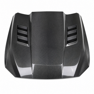 2015-2017 Ford Mustang S550 Vented Carbon Fiber Hood - Alternate angle