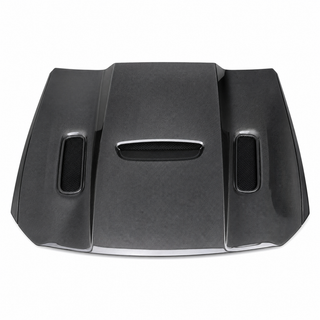 2015-2023 Dodge Charger LD SRT Style Carbon Fiber Hood - Alternate angle