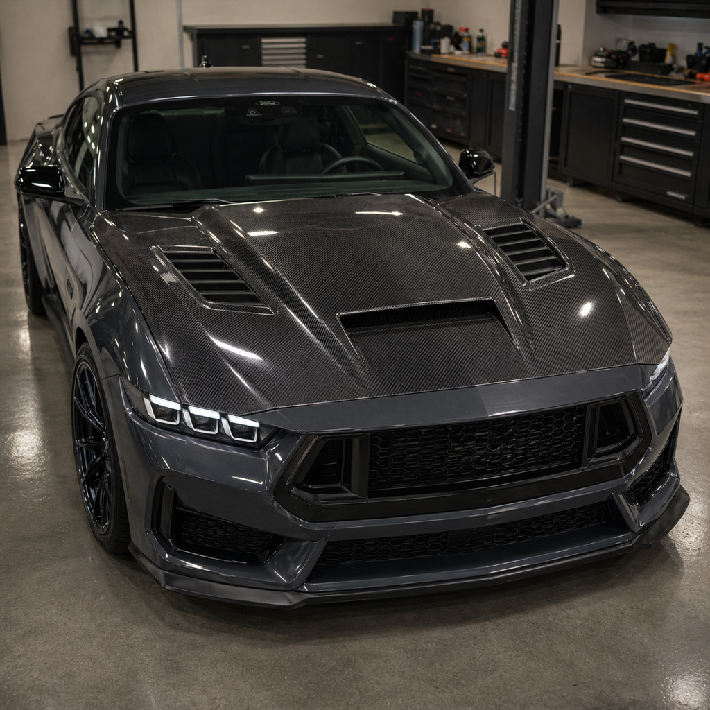 2024-2025 Mustang S650 Carbon Fiber Hood