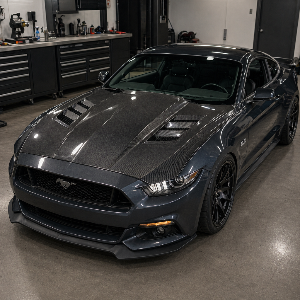 2015-2017 Mustang S550 Carbon Fiber Hood