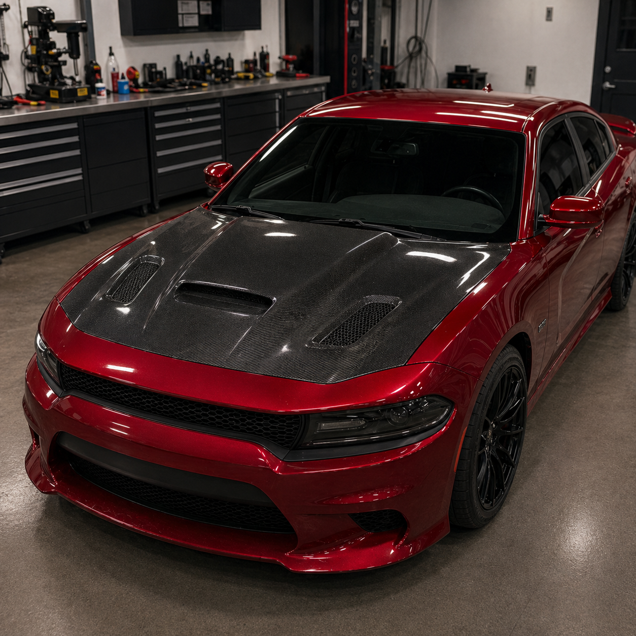 2015-2023 Dodge Charger Carbon Fiber Hood
