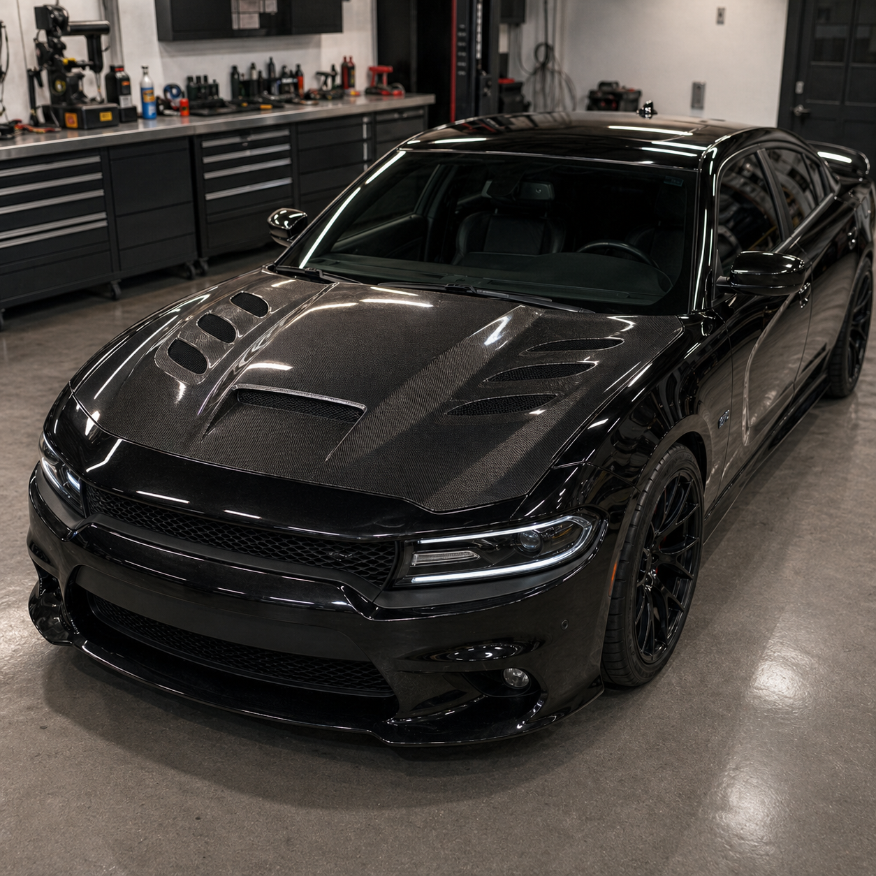 2015-2023 Dodge Charger Carbon Fiber Hood