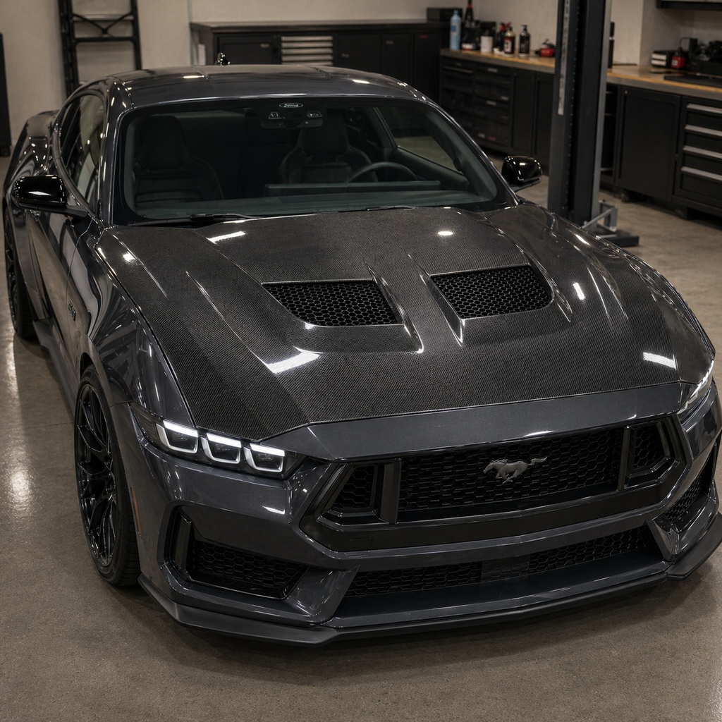 2024-2025 Mustang S650 Carbon Fiber Hood