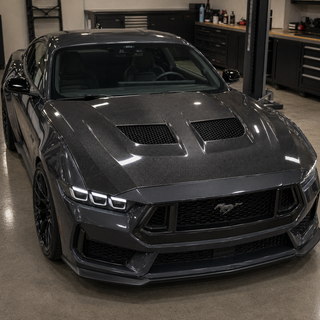 2024-2026 Ford Mustang S650 GT Style Carbon Fiber Hood - Product photo