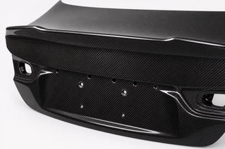 2014-2024 Infiniti Q50 V37 Carbon Fiber Decklid - Detail closeup