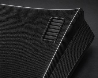 2005-2007 Ford Focus Mk1.5 Carbon Fiber Hood - Detail closeup