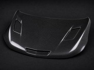 2016-2019 Chevrolet Cruze 2nd Gen Vented Carbon Fiber Hood - Alternate angle