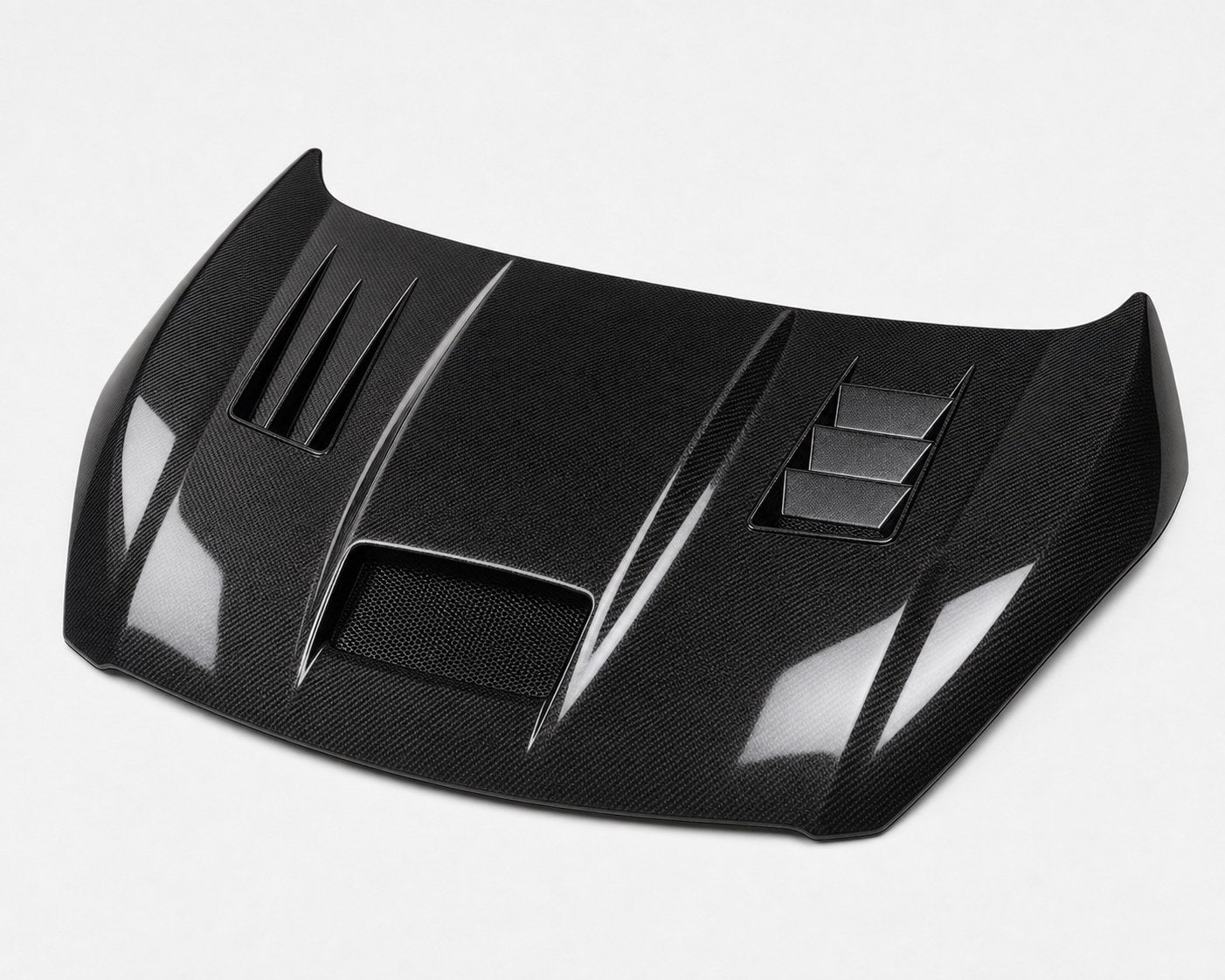 2014-2019 Ford Fiesta Mk7 Facelift Carbon Fiber Hood - Alternate angle