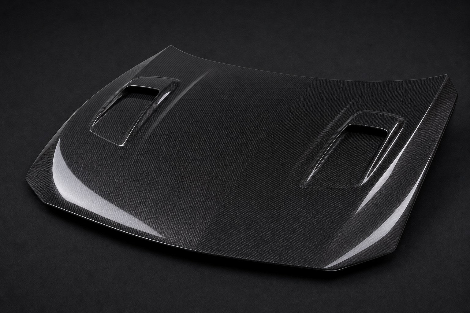 2015-2021 Subaru WRX/STI VA Air Flow Carbon Fiber Hood - Alternate angle