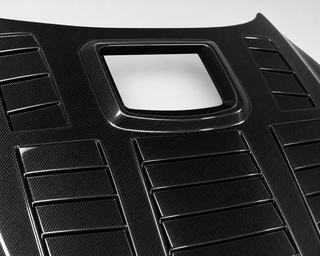 2009-2024 Nissan GT-R R35 Carbon Fiber Hood - Detail closeup