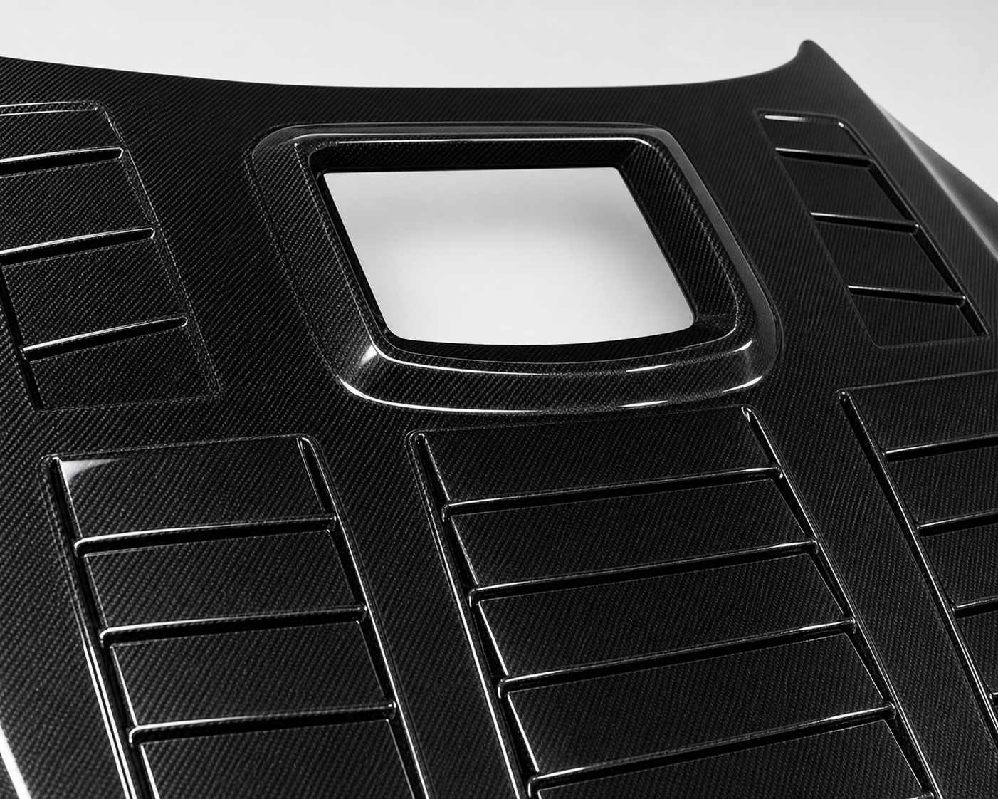 2009-2024 Nissan GT-R R35 Carbon Fiber Hood - Detail closeup