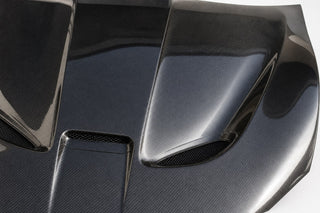 2013-2020 Toyota 86 / Subaru BRZ Vented Carbon Fiber Hood - Detail closeup
