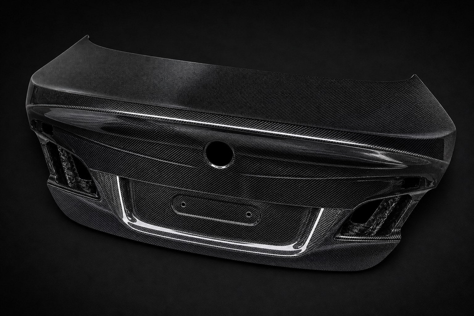2011-2016 BMW 5 Series F10 Carbon Fiber Decklid - Alternate angle
