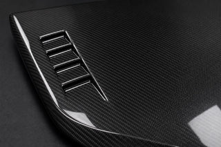 2006-2011 Honda Civic 8th Gen Carbon Fiber Hood - Detail closeup
