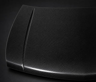 2009-2014 Honda Spirior OEM Style Carbon Fiber Hood - Detail closeup