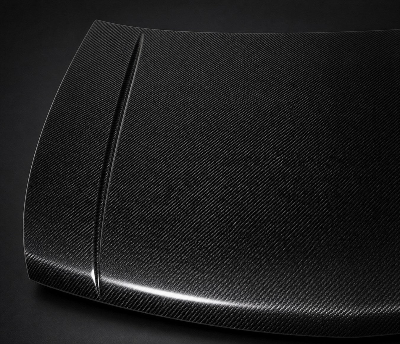 2009-2014 Honda Spirior OEM Style Carbon Fiber Hood - Detail closeup