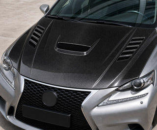 2014-2020 Lexus IS XE30 Carbon Fiber Hood - Installed context