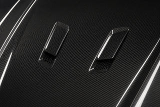 2013-2018 Mercedes-Benz A-Class W176 507 Style Carbon Fiber Hood - Detail closeup