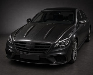 2008-2011 Mercedes-Benz C-Class W204 AMG Style Carbon Fiber Hood - Installed context