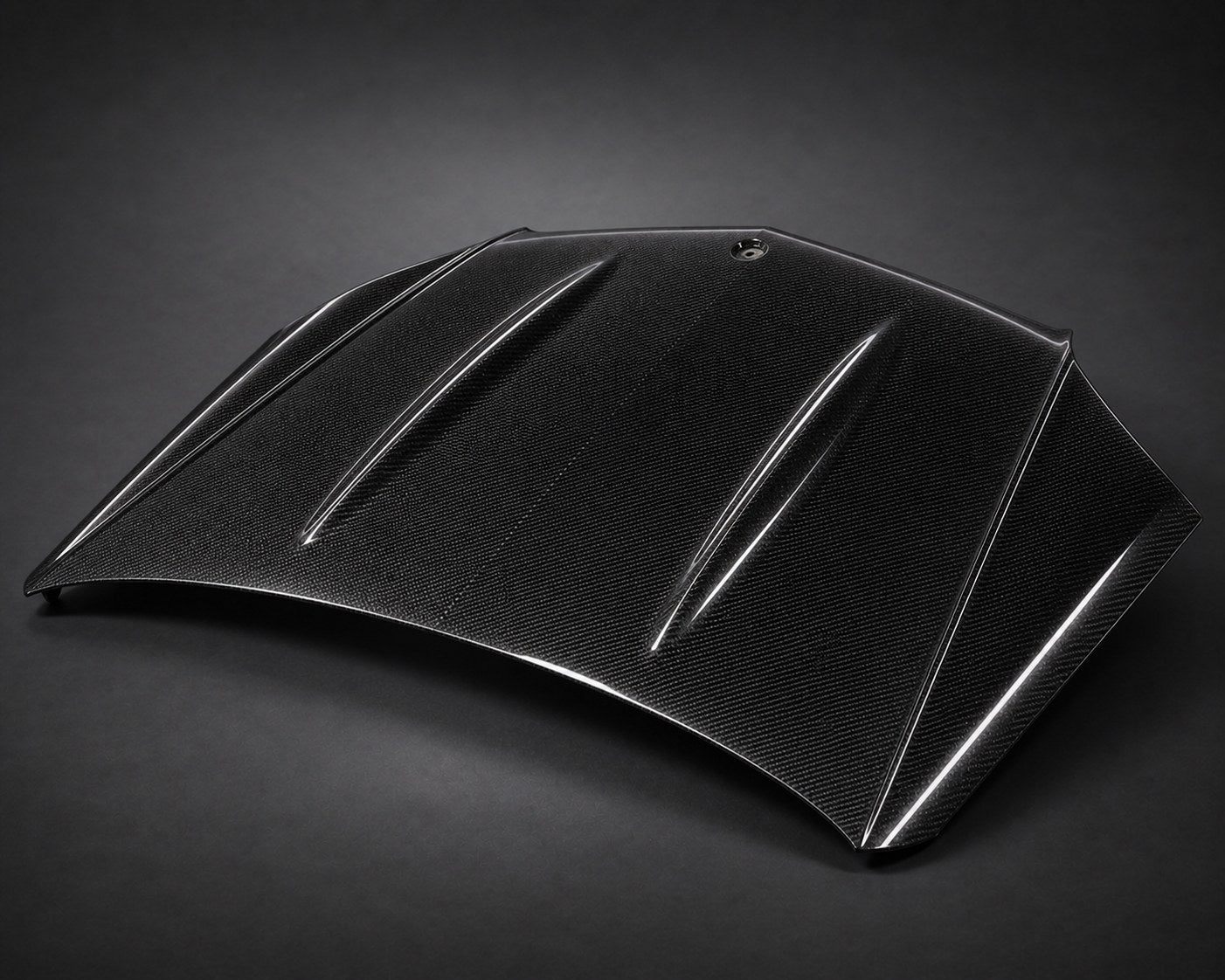 2008-2011 Mercedes-Benz C-Class W204 AMG Style Carbon Fiber Hood - Alternate angle