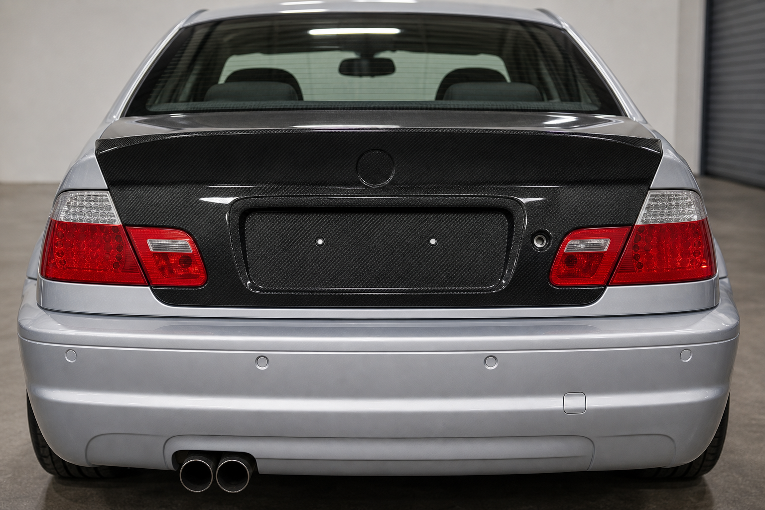 1999-2006 BMW 3 Series E46 Coupe CSL Style Carbon Fiber Decklid - Installed context