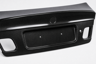 1999-2006 BMW 3 Series E46 Coupe CSL Style Carbon Fiber Decklid - Detail closeup