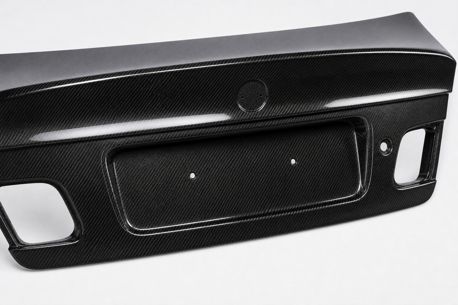 1999-2006 BMW 3 Series E46 Coupe CSL Style Carbon Fiber Decklid - Detail closeup