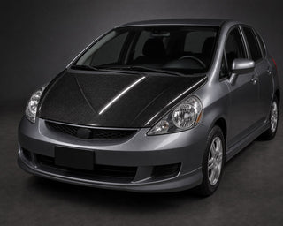 2015-2020 Honda Fit / Jazz GK5 OEM Style Carbon Fiber Hood - Installed context