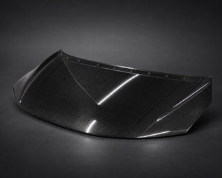 2015-2020 Honda Fit / Jazz GK5 OEM Style Carbon Fiber Hood - Alternate angle