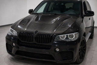 2014-2018 BMW X5 F15 / X6 F16 Carbon Fiber Hood - Installed context