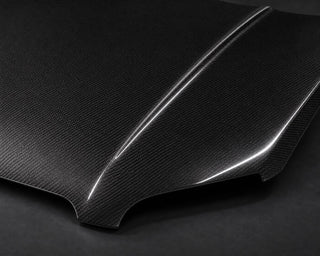 2008-2014 Audi TT Mk2 Carbon Fiber Hood - Detail closeup
