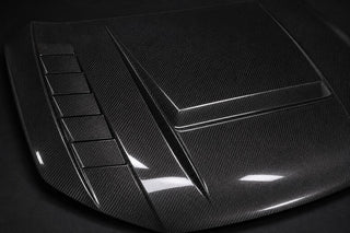 2017-2024 Audi A4 B9 Carbon Fiber Hood - Detail closeup