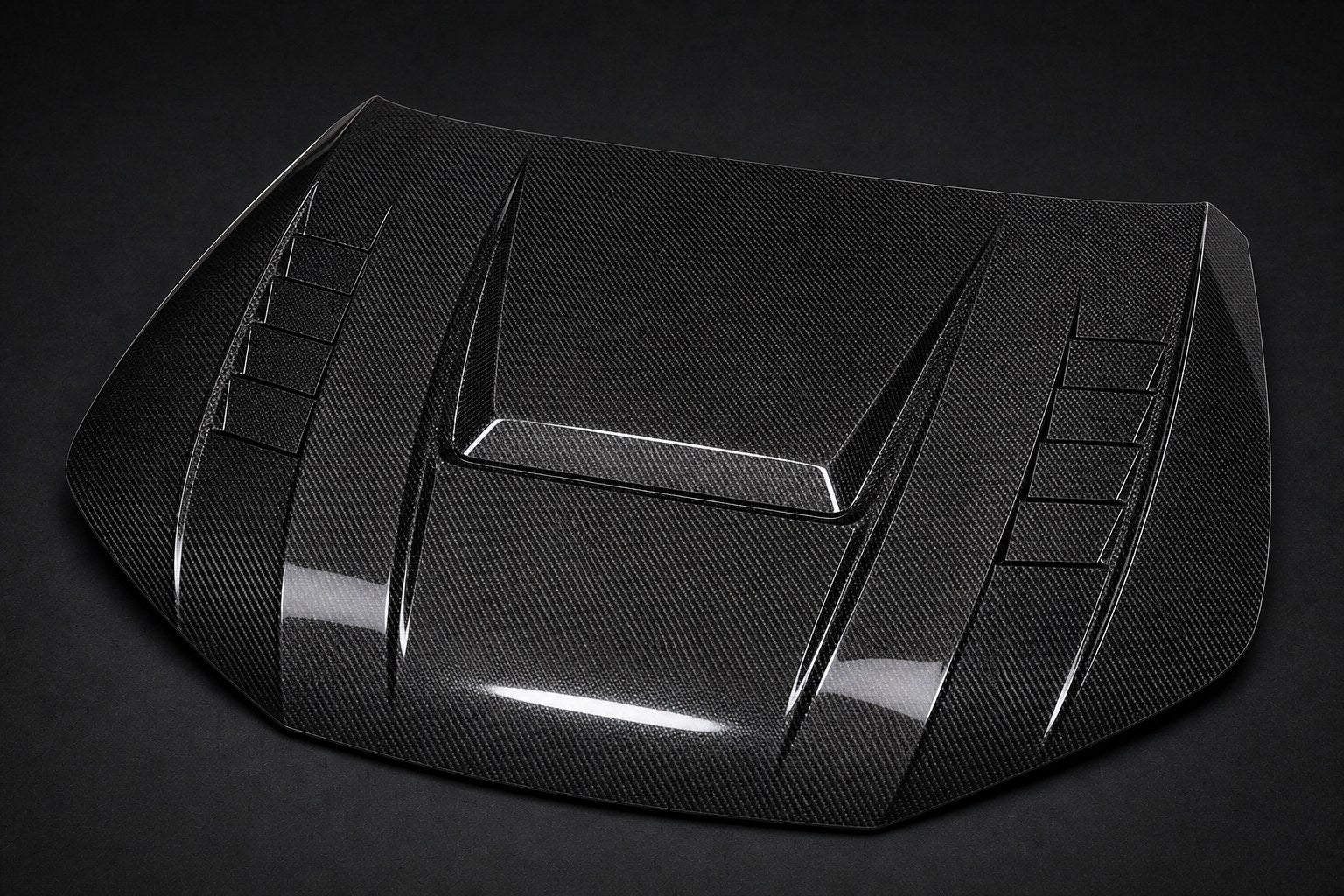 2017-2024 Audi A4 B9 Carbon Fiber Hood - Alternate angle