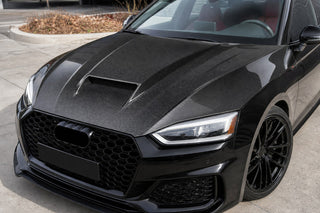 2018-2024 Audi A5/S5/RS5 B9/B9.5 Carbon Fiber Hood - Installed context