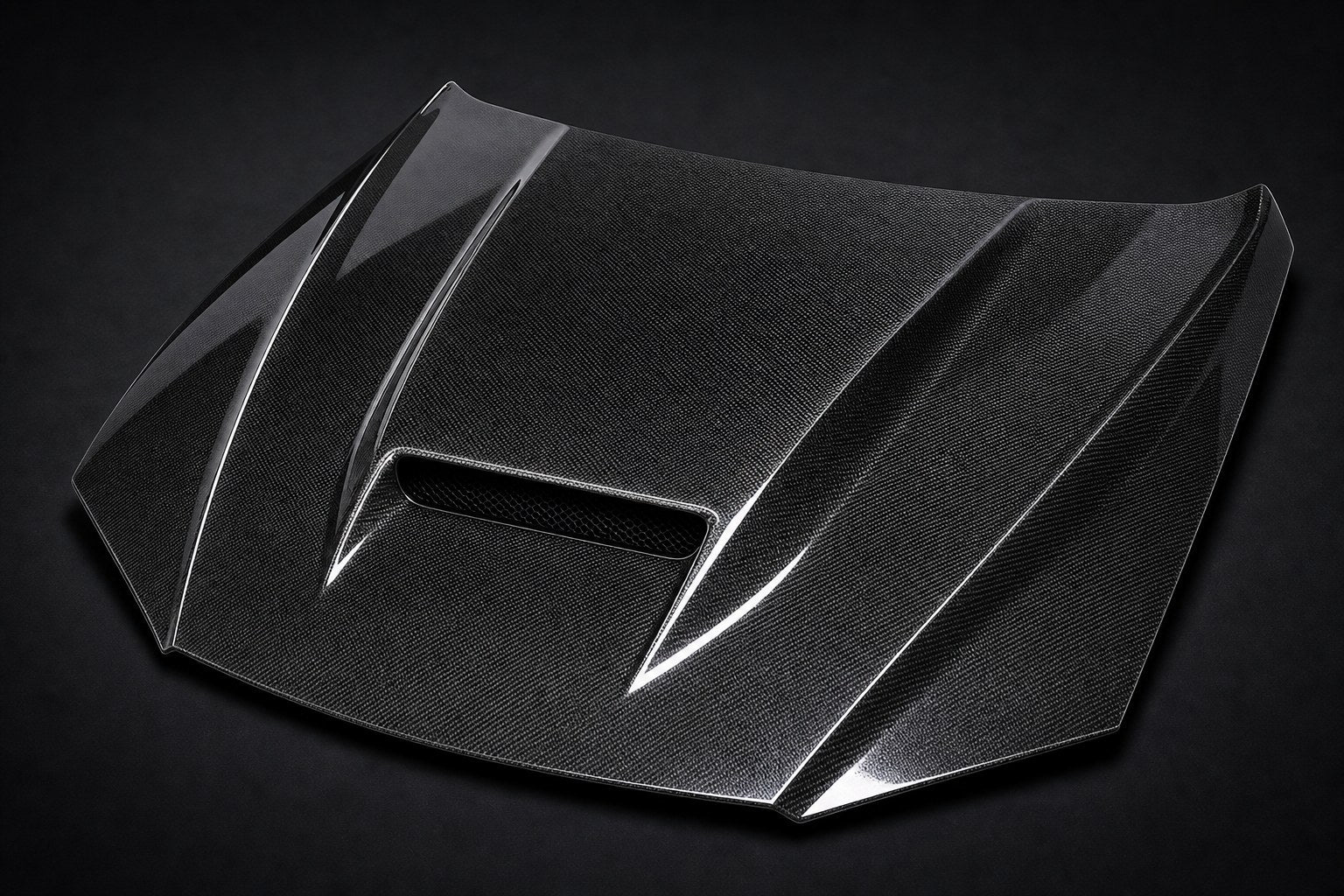 2018-2024 Audi A5/S5/RS5 B9/B9.5 Carbon Fiber Hood - Alternate angle
