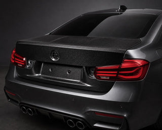 2014-2020 BMW 4 Series F82/F83 OEM Style Carbon Fiber Trunk Lid - Installed context