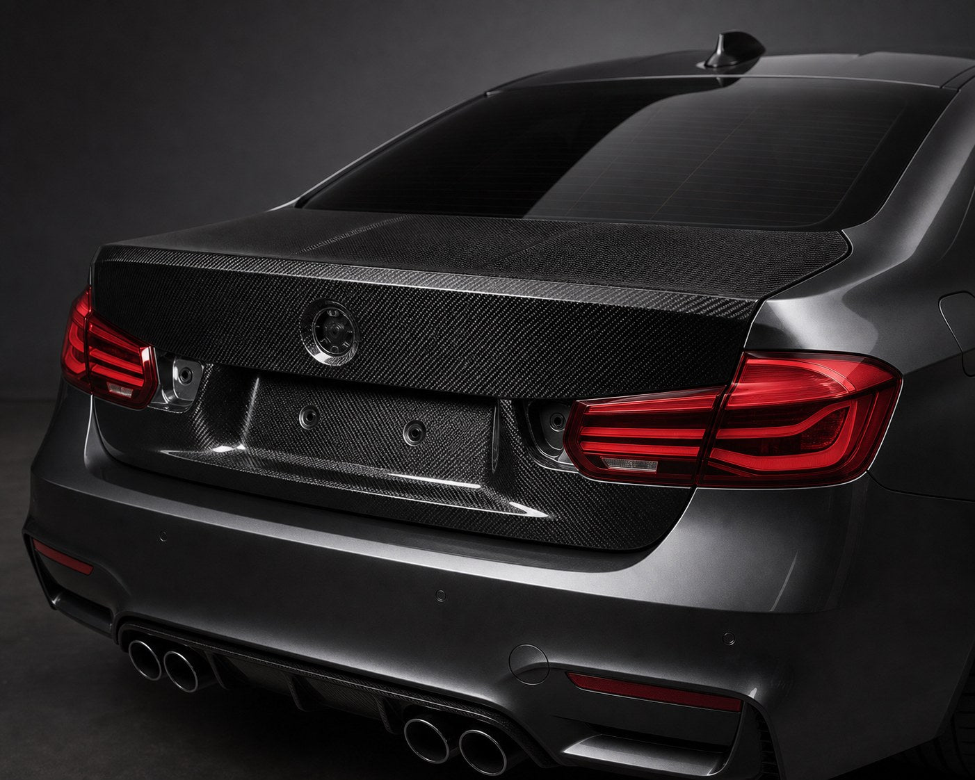 2014-2020 BMW 4 Series F82/F83 OEM Style Carbon Fiber Trunk Lid - Installed context