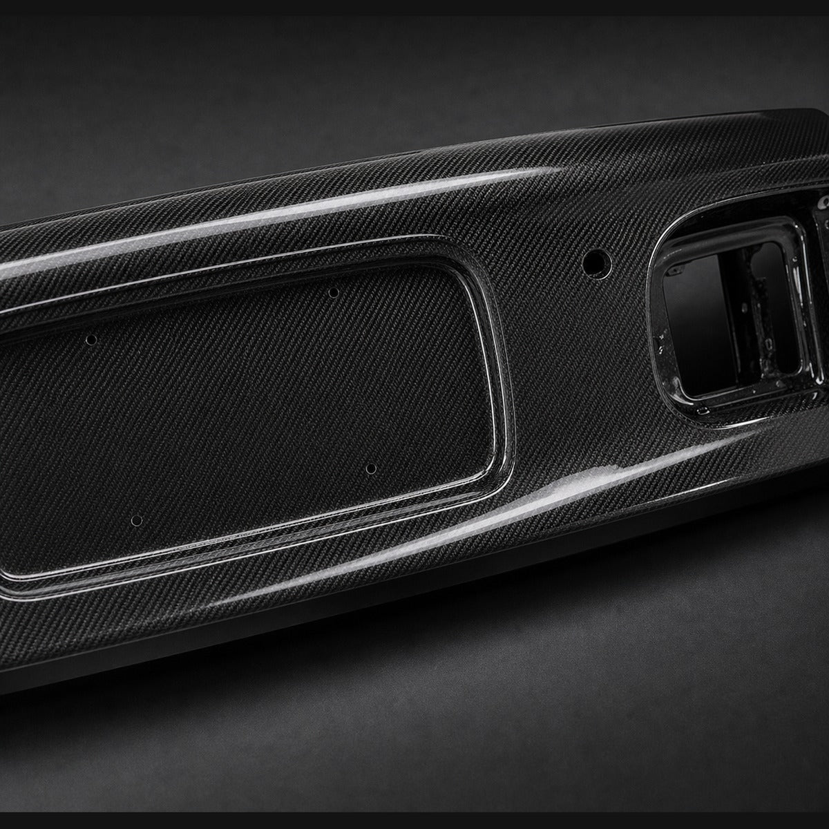 1992-1995 Honda Civic EG6 Hatchback Carbon Fiber Decklid - Detail closeup