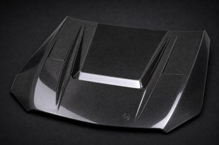 2019-2021 Mercedes-Benz C-Class W205 Facelift AR Style Carbon Fiber Hood - Alternate angle