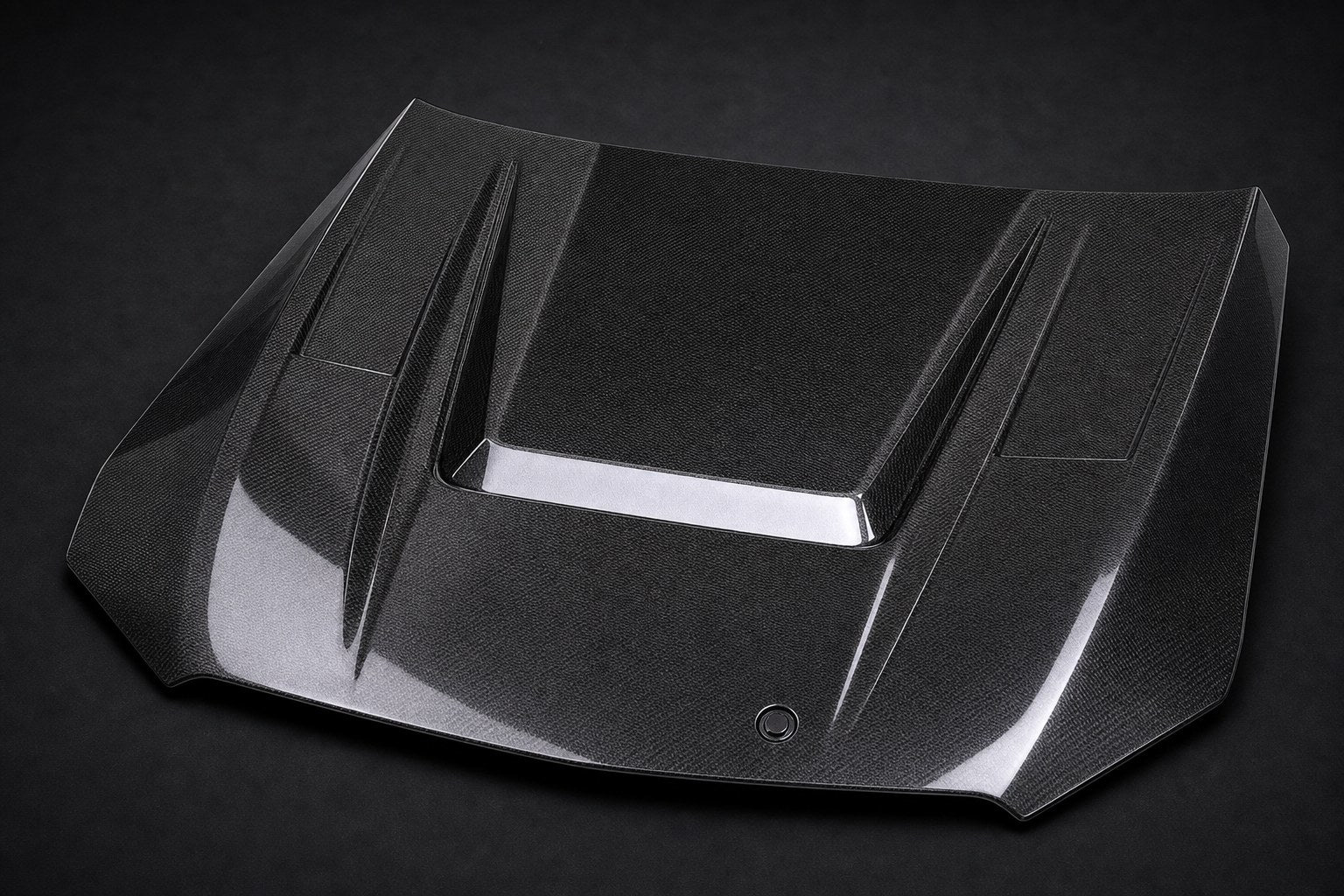 2019-2021 Mercedes-Benz C-Class W205 Facelift AR Style Carbon Fiber Hood - Alternate angle