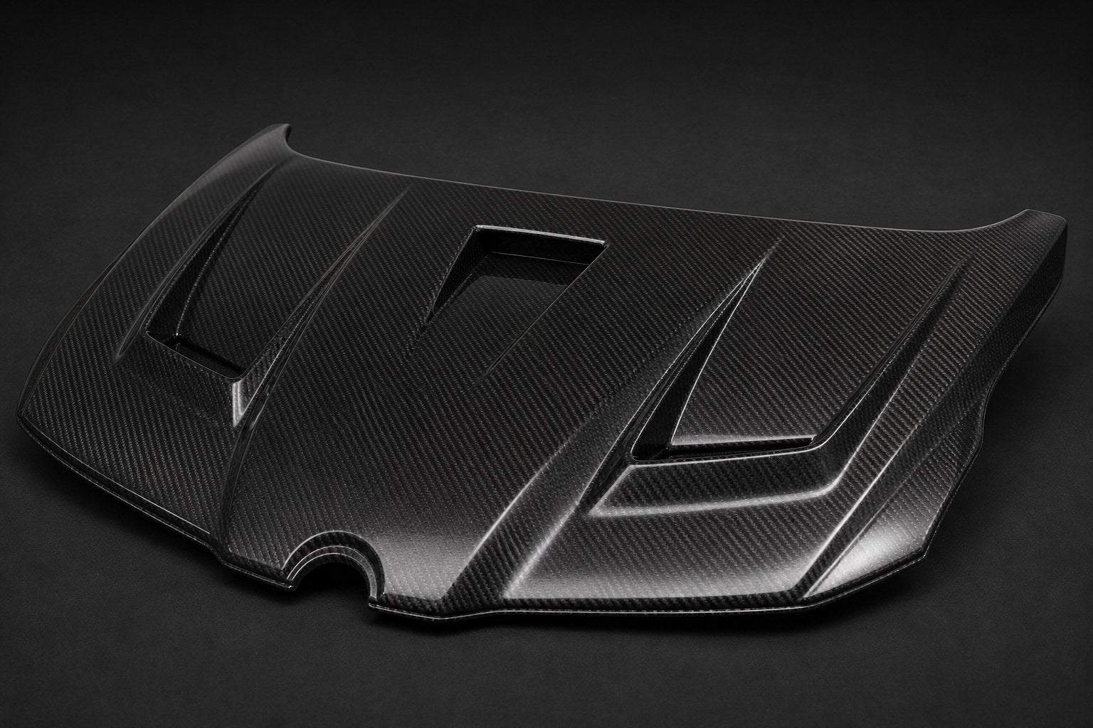 2009-2013 Honda Fit / Jazz GE8 EVO Style Carbon Fiber Hood - Alternate angle