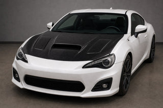 2013-2020 Toyota 86 / Subaru BRZ ZN6/ZC6 WRC Style Carbon Fiber Hood - Installed context
