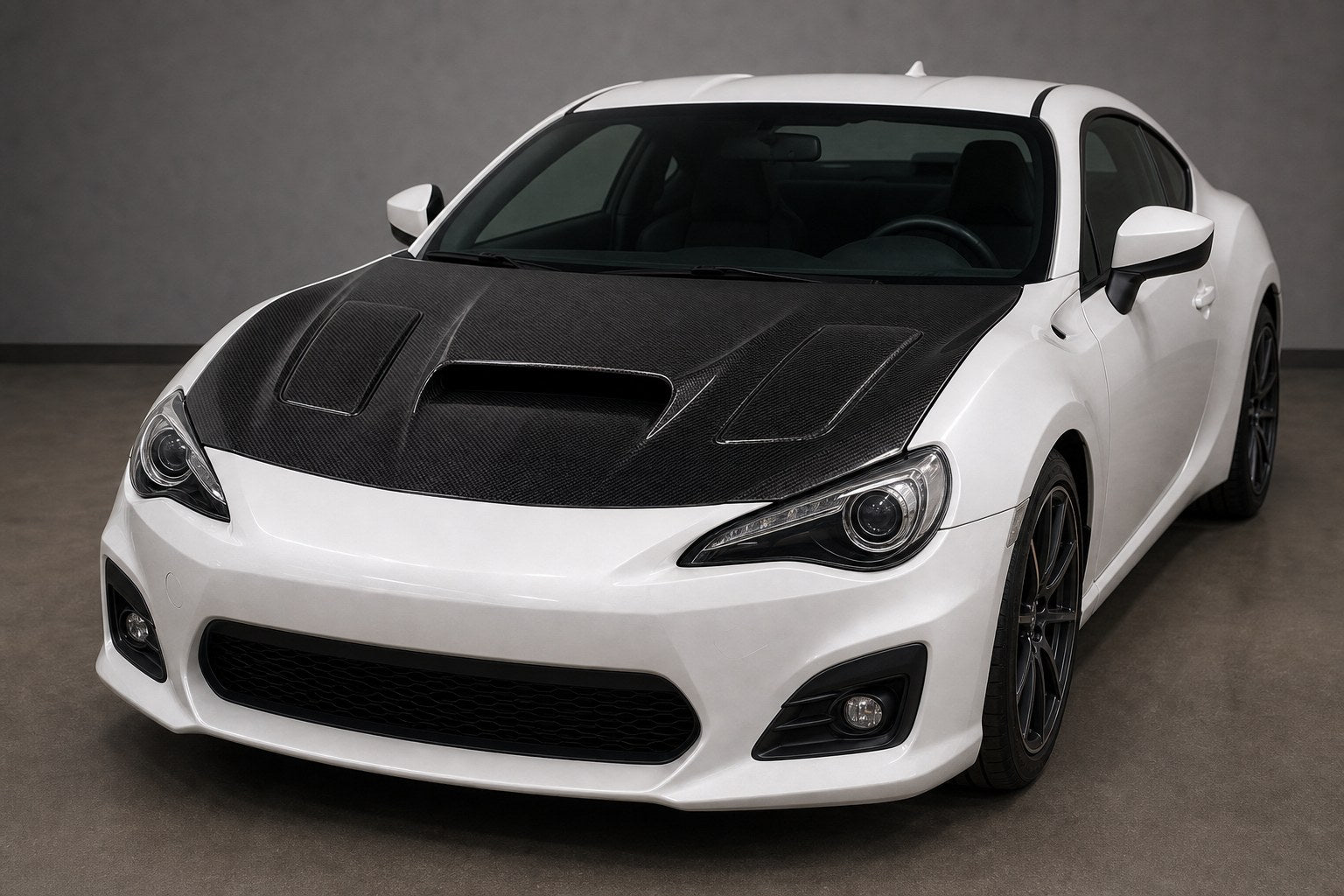 2013-2020 Toyota 86 / Subaru BRZ ZN6/ZC6 WRC Style Carbon Fiber Hood - Installed context